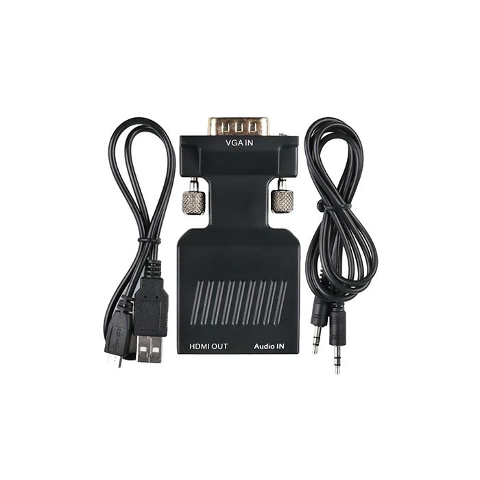 VGA to HDMI 1080P AV Converter HDTV Audio Video Cable Adapter for