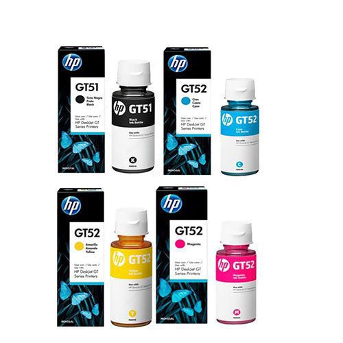 HP GT51 GT52 Ink Cartridge 1 Set Black M0H57A Cyan M0H54AE Magenta M0H55A Yellow M0H56A