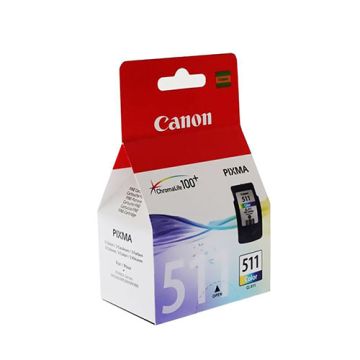 CANON CL-511 Tri-color Ink Cartridge Full Set Multipack For Canon PIXMA iP2700, iP2702,  MP230, MP240, MP250, MP260, MP270, MP280, MP480, MP490, MP495, MX320, MX330, MX340, MX350,  MX360, MX410, MX420 Printers
