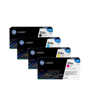 HP 314A 1 Set Original Toner| Black Q7560A|Cyan Q7561A |Yellow Q7562A|Magenta Q7563A Full Set Multipack For HP Color LaserJet 2700, 3000, 3000dn, 3000dtn, 3000n Printers