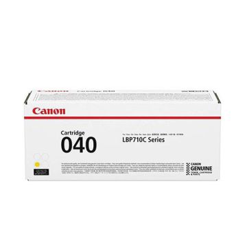Canon 040 Yellow (0454C001) Original Toner Cartridge For Canon Color imageCLASS LBP712Cdn Printers 