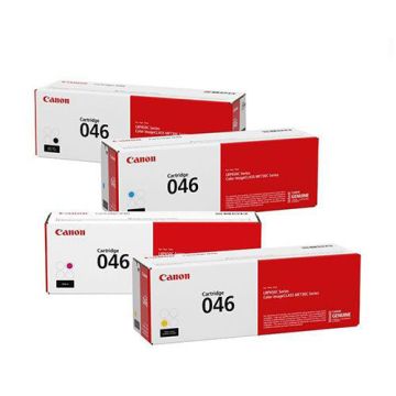 Canon 046 Original Toner Cartridge 1 Set | Black | Cyan | Magenta | Yellow Full Set Multipack For Canon LBP650C, MF730C Series Printers