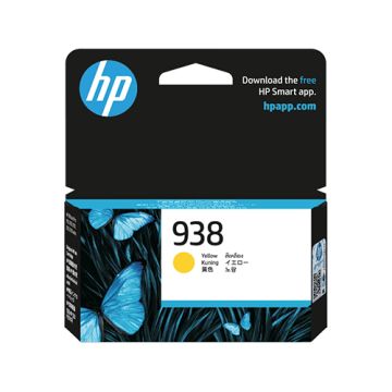 Hp 938 Yellow Original Ink Cartridge (4s6x7pa ) Compatible With Hp Office Jet Pro 9110, 9120, 9130, 9720, 9730