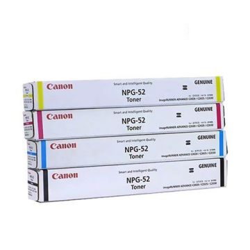 Canon NPG-52 Original Toner Cartridge 1 Set | Black | Cyan | Magenta | Yellow Full Set Multipack For CANON imageRUNNER ADV-C2020, 2030, 2025 Copiers