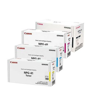 Canon NPG-41 Original Toner Cartridge 1 Set | Black | Cyan | Magenta | Yellow Full Set Multipack For CANON imageCLASS MF9340C, C1022,1028,1030 Copiers