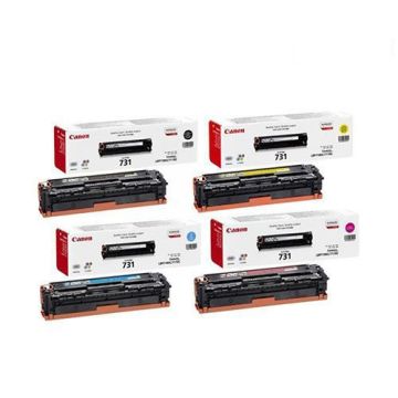 Canon 731 Original Toner Cartridge 1 Set | Black | Cyan | Magenta | Yellow Full Set Multipack For  Canon LBP7100Cn, LBP7110Cw, MF6680DN