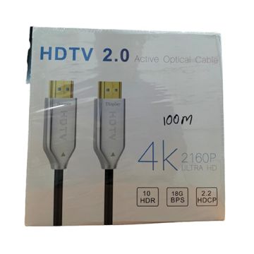 Hdtv 100m High-Speed Hdmi 2.0 Fiber Optic Cable – 4k Ultra Hd, Hdr, 18gbps, Long-Distance Transmission