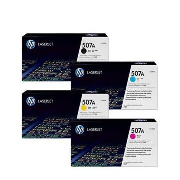 HP 507A 1 Set Original Toner | Black CE400A | Cyan CE401A | Yellow CE402A | Magenta CE403A Full Set Multipack For HP LaserJet Pro 500 color MFP M570dn, M551n, M551xh, MFP M575dn, MFP M575f, MFP M575c Printers