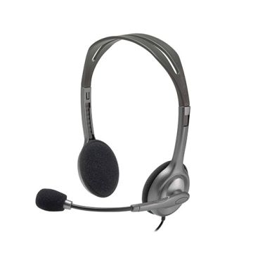 Logitech H110 Stereo Headset – Dual 3.5mm Jack, Noise-Reducing Mic