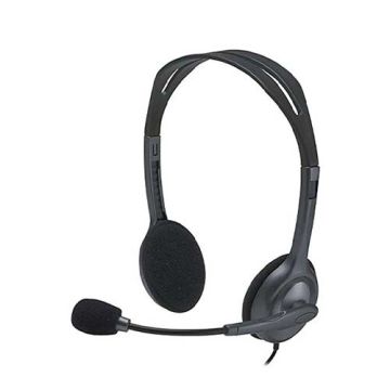 Logitech H111 Stereo Headset – Single 3.5mm Jack with Noise-Reducing Mic