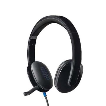 Logitech H540 USB Computer Headset – Premium Stereo Sound With Noise-Cancelling Mic