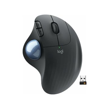 Logitech M575 Ergo Wireless Trackball Mouse – Graphite