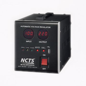 NCTS 2000VA Automatic Voltage Regulator (AVR) Stabilizer – 2KVA Digital Single-Phase Voltage Protection for TVs, PCs, Printers, Refrigerators & Home Appliances