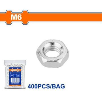 Wadfow Hex Nut Set WMV1911 – 400-Piece M6 Carbon Steel Hex Nut Assortment