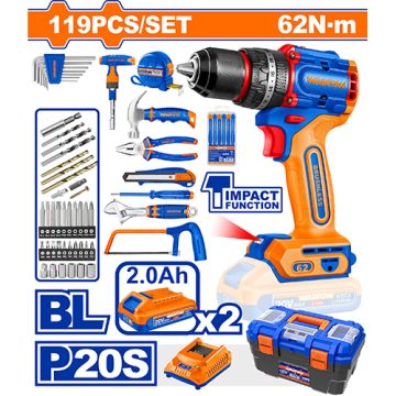 Wadfow 119-Piece Professional Tool Set WDT4B119 – Complete Toolkit for Home, Workshop & Industrial Use