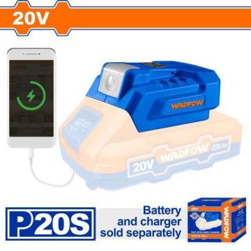 Wadfow 20 V Cordless Power Source WUCP118 – Portable Power Hub for Tools & Devices