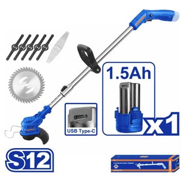 Wadfow 20 V Cordless Grass Trimmer WGTS512 – Portable Lawn & Garden Trimmer for Yard Maintenance