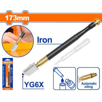 Wadfow WGR2601 Heavy-Duty Glass Cutter – Precision Cutting Tool for Glass & Mirror Work