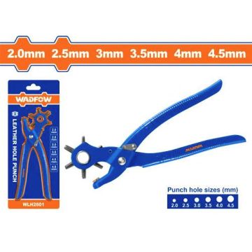 Wadfow WLH2601 Leather Hole Punch – Heavy-Duty Hand Punch Tool for Leather, Belts & Craft Work
