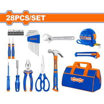 Wadfow WHS1M28 28-Piece Hand Tools Set – Complete Toolkit for Home, Workshop & DIY Projects