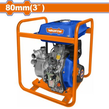 Wadfow WDW1A30 3-Inch Diesel Water Pump – 5.3HP Engine, 900L/min High-Flow, 30m Head Lift, Recoil Start