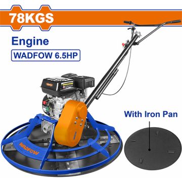 Wadfow WQM1A36 6.5HP Gasoline Power Trowel – 91cm Rotor, 4-Blade Concrete Finisher