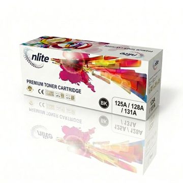 Enlite 125A / 128A / 131A Black Compatible Toner Cartridge For HP Color LaserJet CP1215 / CP1515n / Pro 200 M251/M276 / CP1525 / CM1415 / CM1312 series and Canon i SENSYS LBP7100Cn / LBP7110Cw / MF628Cw / MF8230Cn / MF8280Cw printers