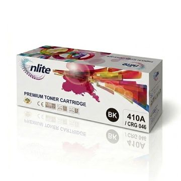 Enlite 410A / CRG-046 Black Compatible LaserJet Toner Cartridge For HP Color LaserJet Pro M452dn, M452dw, M452nw, MFP M377dw, MFP M477fdn, M477fdw, M477fnw, M477nw and Canon imageCLASS / i-SENSYS LBP653Cdw, LBP654Cdw, LBP654Cx, MF731Cdw Printers