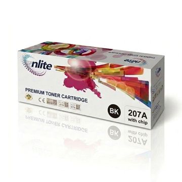 Enlite 207A (W2210A) Black Compatible Toner Cartridge with Chip For HP Color LaserJet Pro M255dw, M255nw, and HP Color LaserJet Pro MFP M282nw, M283fdn, M283fdw printers 