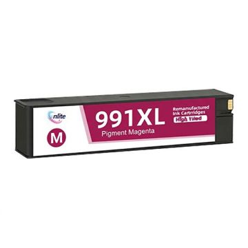 Enlite 991XL Magenta High Yield Compatible Pigment Ink (260ML) for HP PageWide 700 Series (750dw, 755dn, 772dn, 774dn, 777z, 779dn) Printers
