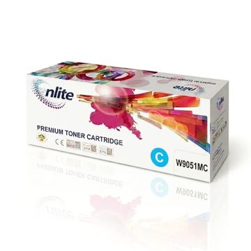 Enlite W9051MC Cyan Compatible Toner Cartridge for HP Color LaserJet Managed MFP E87640, E87650, and E87660 series printers