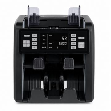 Premax VC210 Dual Pocket Money Counting Machine – Multi-Currency Value Counter with Counterfeit Detection