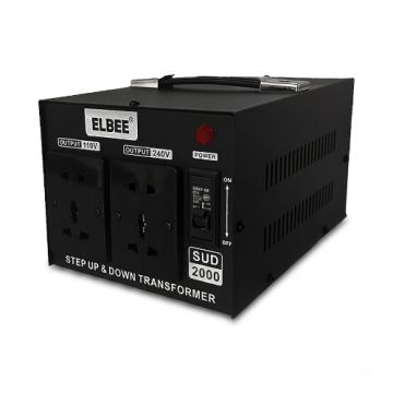 Elbee SUD2000 Step Up & Down Transformer – 2000W Voltage Converter (110V to 240V / 240V to 110V)