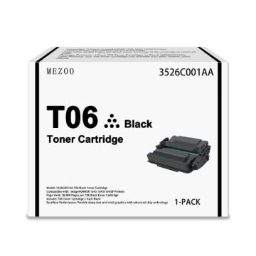 Canon T06 Original Black Toner Cartridge – Genuine OEM Laser Toner (3526C002)