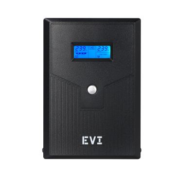 EVI POWER 3000VA Line Interactive UPS – Pure Sine Wave Uninterruptible Power Supply with AVR