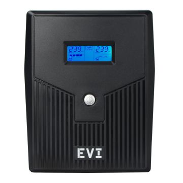 EVI POWER 2000VA Line Interactive UPS – Automatic Voltage Regulation (AVR) Uninterruptible Power Supply
