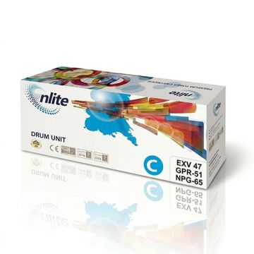 Enlite EXV47 / GPR-51 / NPG-65 Compatible Cyan Imaging Drum Unit – For Canon imageRUNNER ADVANCE C250iF, C255i/F, C256i, C350iF, C351iF, C355iF, and C356i/F Printer models