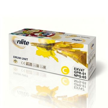 Enlite EXV47 / GPR-51 / NPG-65 Compatible Yellow Imaging Drum Unit – For Canon imageRUNNER ADVANCE C250iF, C255i/F, C256i, C350iF, C351iF, C355iF, and C356i/F Printer models